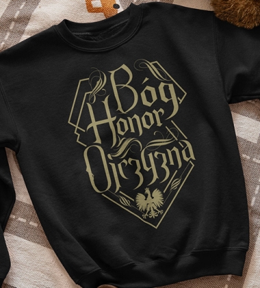 Bluza dziecięca B-H-O NAPIS PIASKOWY